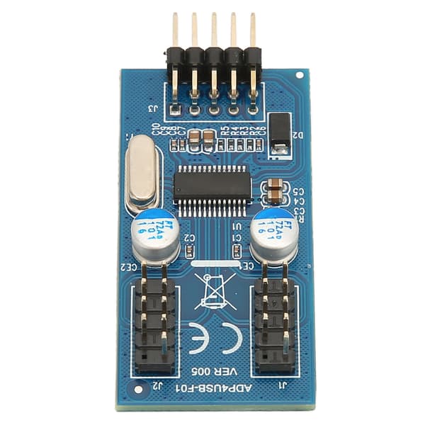 9Pin USB-header til 2 han-kort Højhastigheds stabil strøm Hot Swap USB 2.0 9-bens stik med kabel til pc-bundkort 1 til 2 0,3 meter