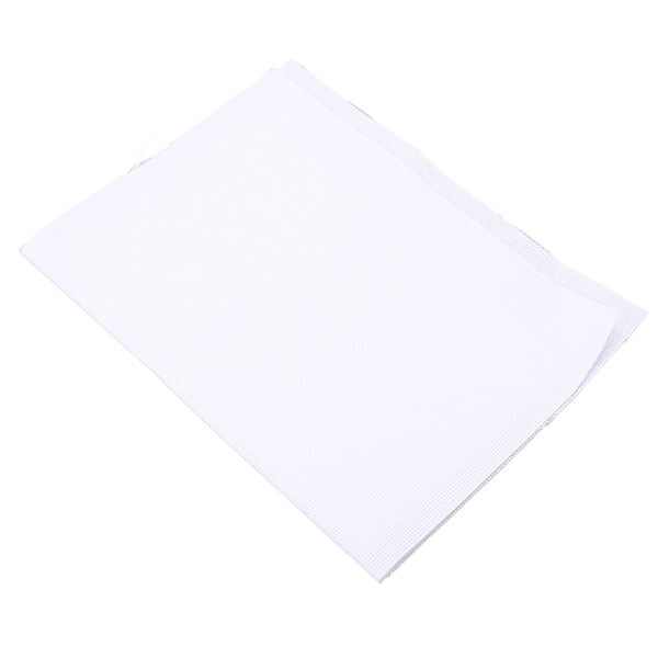 Krydssting Mesh Klud 14CT 30x45cm Hvid Bomuldsmateriale Broderi Tilbehør til Håndtaske Pung