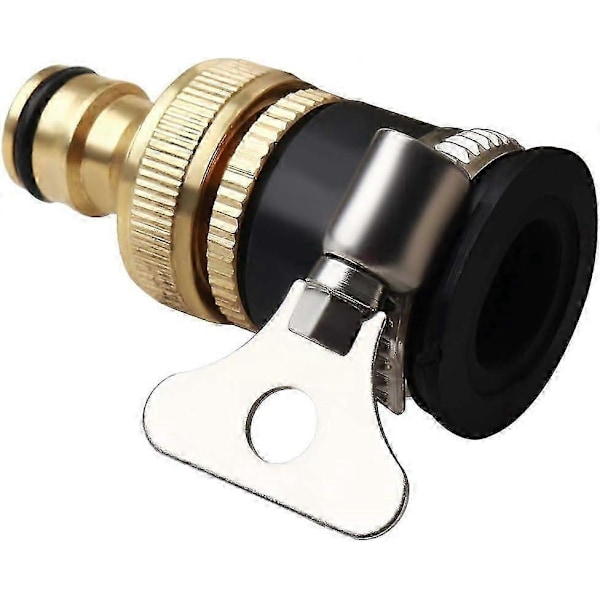 Rund Fcet-kobling, 1/2' til 3/4' Diameter Messing Slangekoblinger Universal Hageslange Fcet Adapter