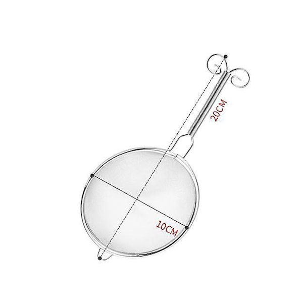 Rustfrit Stål Te-si  med Ske - 10cm