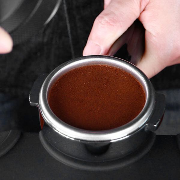 51 mm 3-vinklad lutning justerbar dubbelskikts kaffepress i rostfritt stål