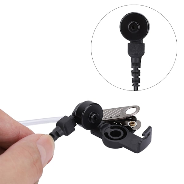 2-bens Air Tube Walkie talkie ørestykke PTT hovedtelefon Audio Surveillance Kit til Motorola