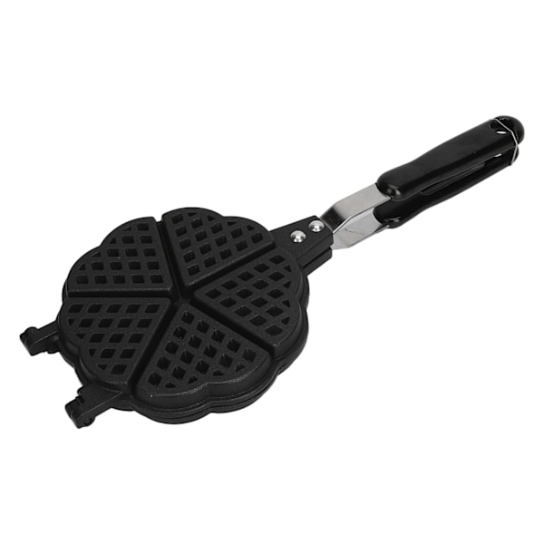 5,9 tommers vaffeljernpanne i aluminiumlegering plast, enkel å rengjøre, minivoffeljern for vafler, sandwich-toaster