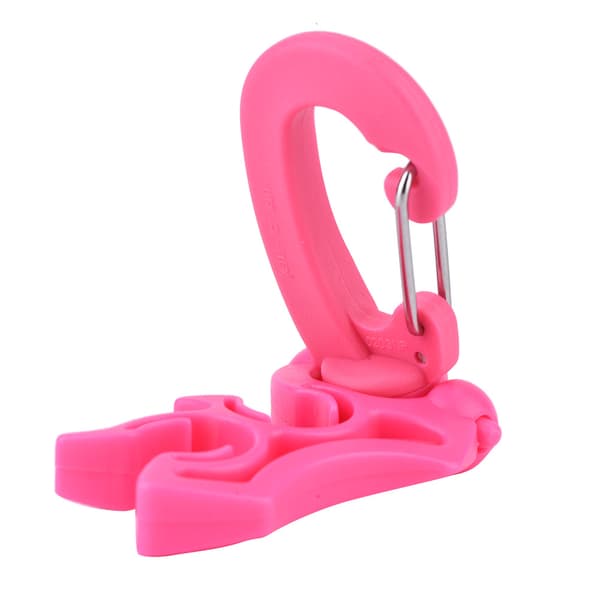 Dykning Dobbelt BCD Slangeholder Clip Regulator Holder Spænde Krog til Snorkling (Pink)