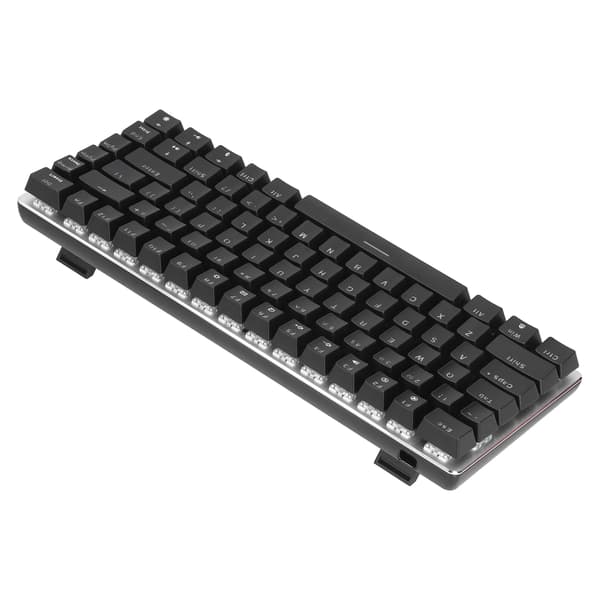 Mekanisk Gaming Tastatur AK33 Blå Switch 5-leder Kabel 82 Taster Sølv Sort RGB Edition Computerudstyr Lineær Handling