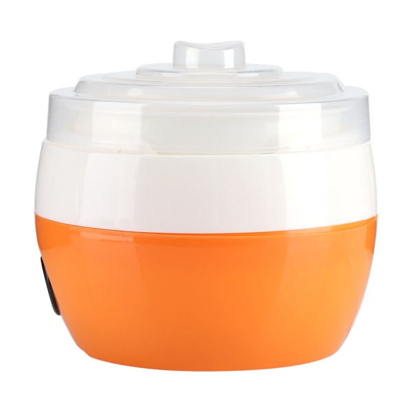 220V 1L sähköinen automaattinen jogurttikone Jogurtti tee-se-itse -työkalu muovisäiliö CN-pistoke (oranssi)