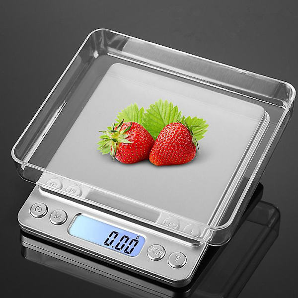 USB Laddningsbar Mini Matvåg med LCD-Skärm, Hög Noggrannhet, 500g/0.1g