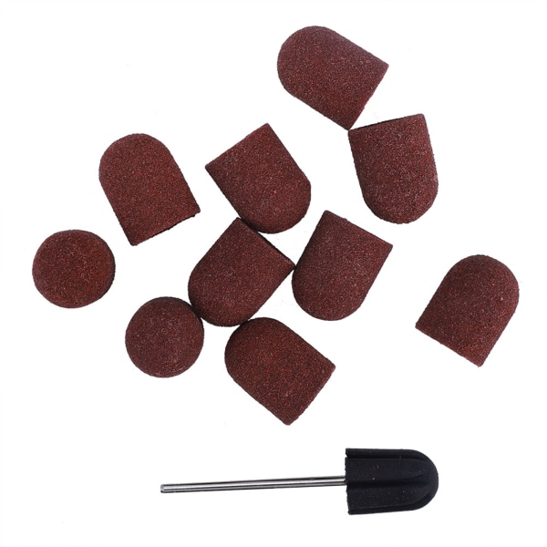 10 stk. Nail Dedikeret Hovedslibning Slibehætte Polermaskine Sand Manicure Pedicure Tool (13*19)