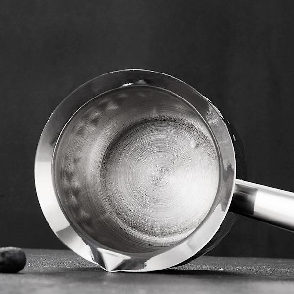 Kaffekopp i rostfritt stål med öronkrok - Manuell handbryggare för varm mjölk, te och kaffe
