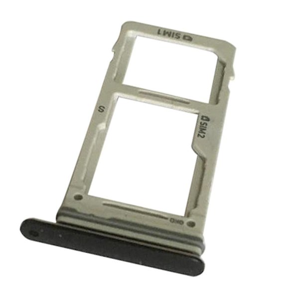 7 x Dual Simkort Holder Slot Bakke Til Samsung Gala x y S9 G9600 G9650 sort