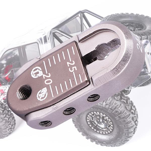 Alumiiniseoksesta valmistettu 24T-hampainen servon ohjaustanko 1/8 1/10 RC-automalliin (titanium N10308T)