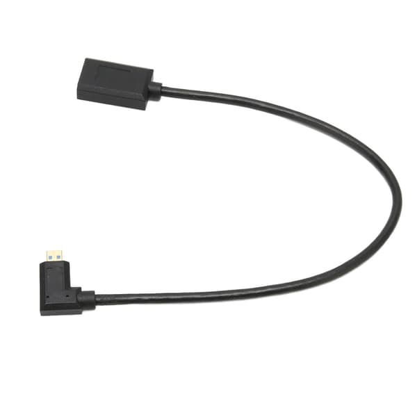 8K 60Hz Micro HD Multimedia Interface-kabel Høyre Albue Micro HD Multimedia Interface Hann til Hunn Ledning OD4.0mm