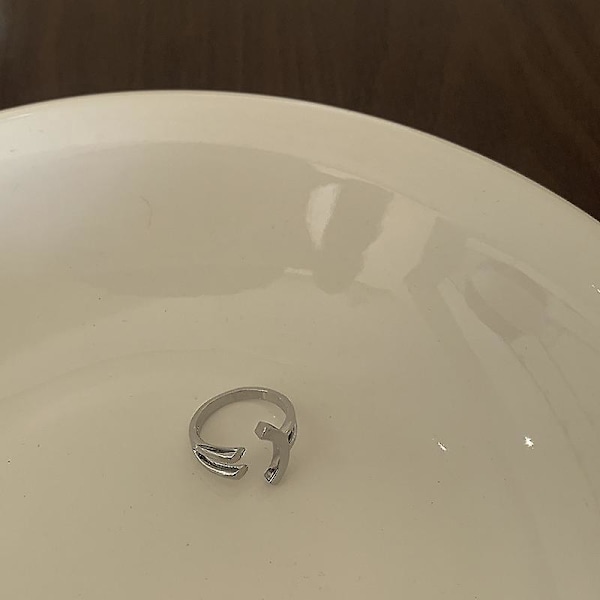 Glad Ansikte Öppna Ringar för Kvinnor Flickor Söt Glad Ansikte Justerbar Stacking Statement Ring Knuckle Tumme Finger Mode Smycken Gåvor för Bff Födelsedag