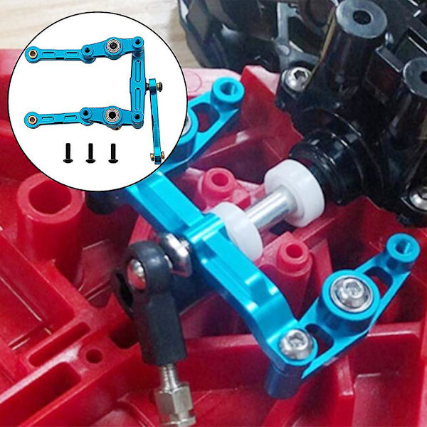 Metallinen kuulalaakeroitu ohjaussarja Tamiya TTO2 -automallille, sininen