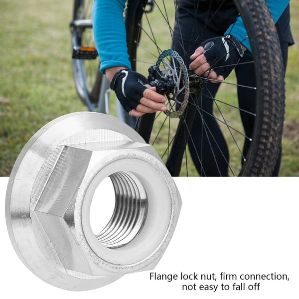 1 st M5 M6 M8 M10 M14 flänslåsmutter i titanlegering för cykelmotorcykel (M14X1.25)