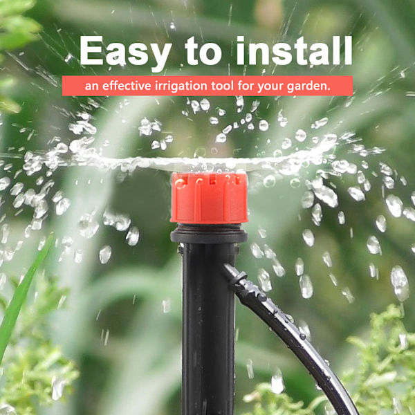 20 stk. justerbar mikro drypvanding 8 vandudløb have sprinkler drypvander