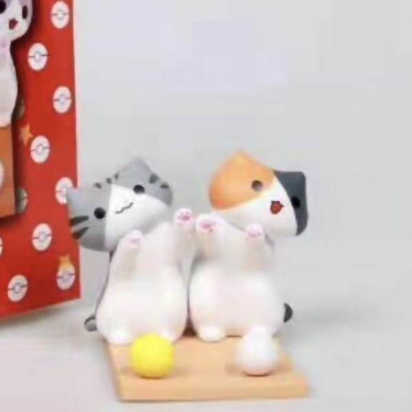 Cute Cat Smartphone Stand Safe PVC Mångsidig Desktop Cartoon Cat Telefonhållare för mobiltelefoner B