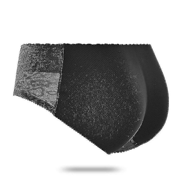 Polstrede push-up truser for kvinner - rumpeformet, falsk rumpe L lav midje 188 svart