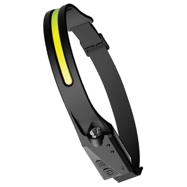 LED-hodelykt USB-oppladbar bevegelsessensor COB LED-hodelykt lommelykt for utendørs fiske løping