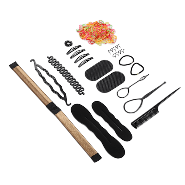 20PCS Hårflätningsverktyg Bärbar Lätt DIY Hårtillbehör för Frisörer Damer Flickor