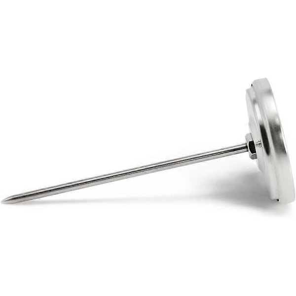Steketermometer i rustfritt stål - analogt kjøtttermometer opptil 120 C - grilltermometer - kjøttnål