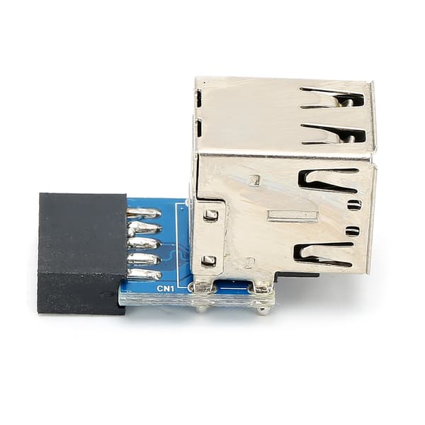 9PIN til 2 USB2.0 PC Bundkort USB Udvidelsesadapter Computertilbehør