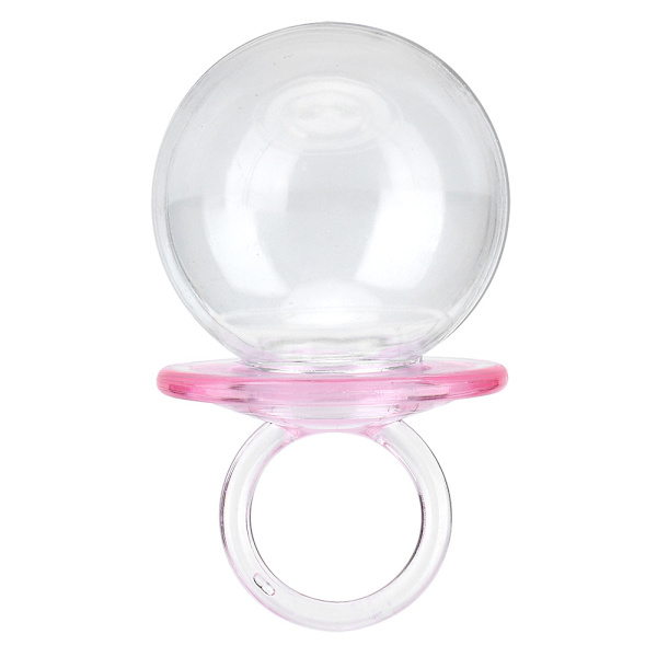 12 STK Nipple Shape Candy Boxes Bryllupsfavor Party Plastic Candy Gift Box Pink