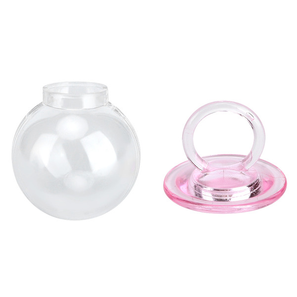 12 STK Nipple Shape Candy Boxes Bryllupsfavor Party Plastic Candy Gift Box Pink