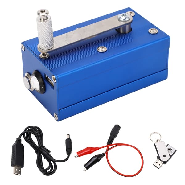 Håndsveivgenerator med COB-lampe USB bærbar nødladergenerator for utendørs bruk