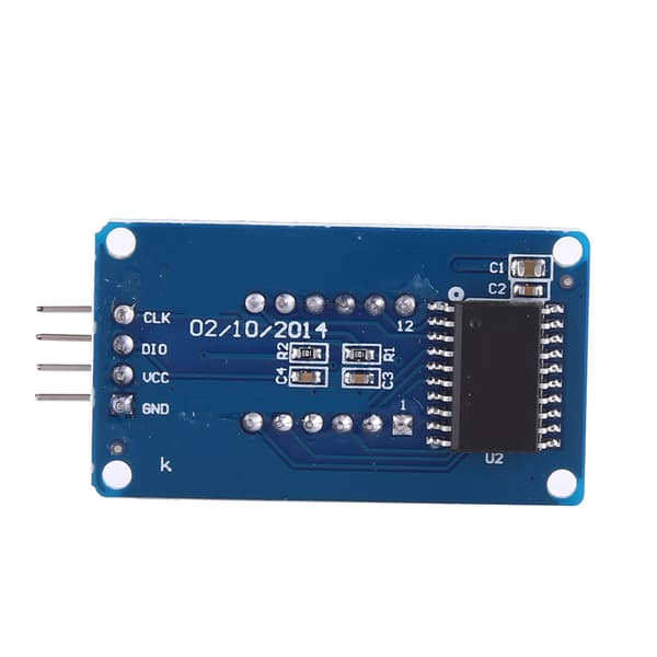 Röd LED Digital Display 4-siffrig 7-segmentsmodul Justerbar Ljusstyrka