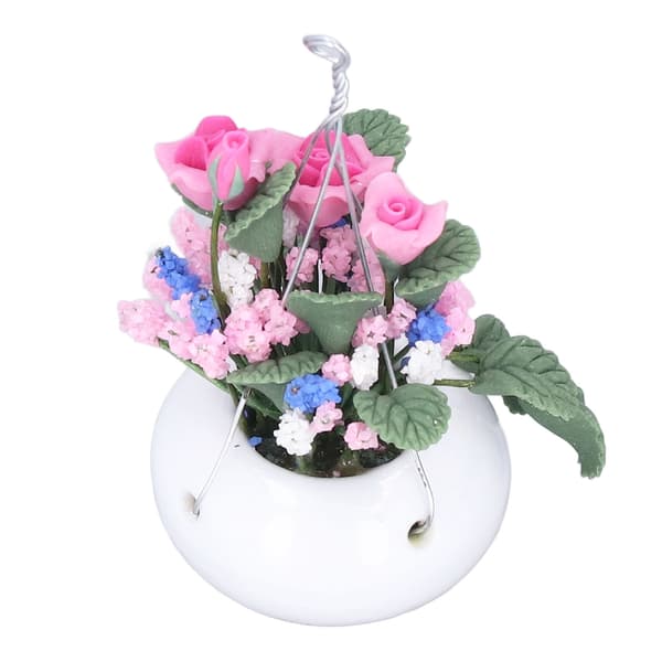 Mini blomsterpotte levende udsøgt 1:12 miniature scene model dukkehus tilbehør til over 3 år