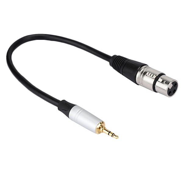 Stereo 3,5 mm uros-XLR naaras äänikaapelin muunnin 3,5 mm apapter 0,3 m pituus