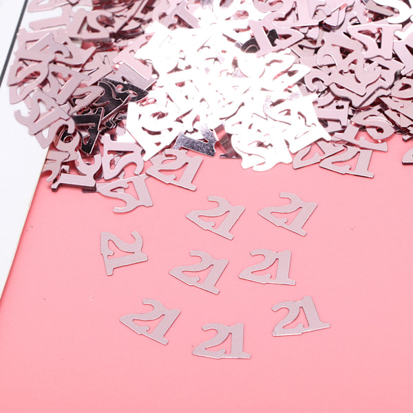 60g syntymäpäiväkoriste konfetti maisema setti lisävaruste PVC koriste konfetti 21