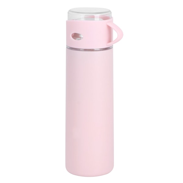 500 ml dubbel användning transparent lock rosa rostfritt stål isolering vakuumkopp flaska för män kvinnor
