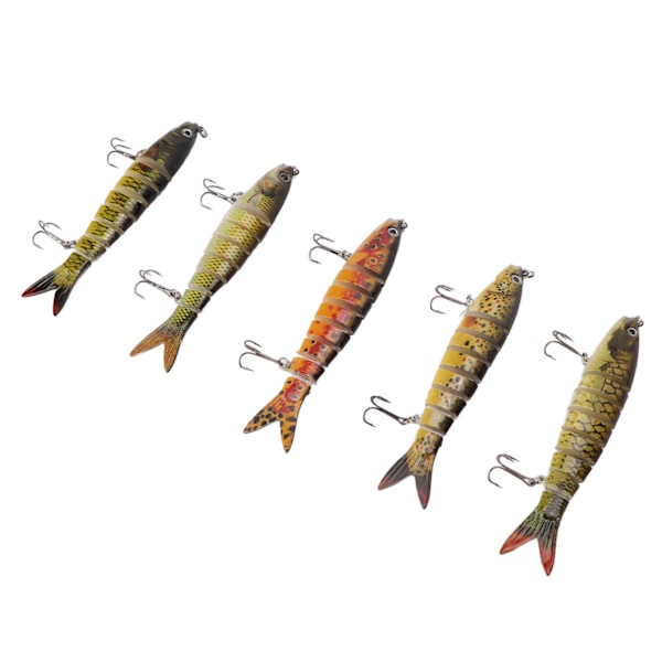 19g Simulering Fiskebeten Multi Ledat Swimbait Konstgjort Bete 13,5 cm Längd för Utomhusavkoppling