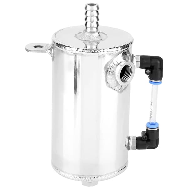 Universal 0,5L olieopsamlingsbeholder i aluminiumslegering med udluftningstank og luftfilter