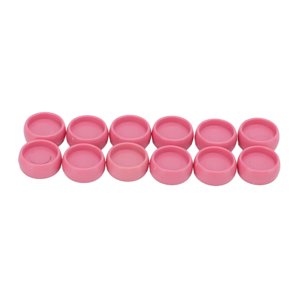 12 st Plastbindningsringar 10mm Bärbar DIY T-typ Svamphålspaket Plastbindningsringtillbehör RingLjusrosa