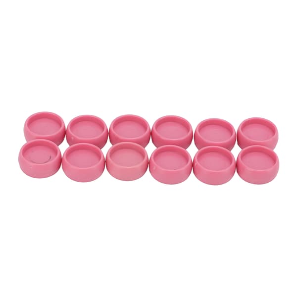 12 st Plastbindningsringar 10mm Portabla DIY T Typ Svamphål Förpackning Plastbinder Ring Tillbehör Ring Ljusrosa