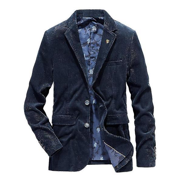 Vintage Corduroy Kostymkavaj för Herrar - Mörkblå