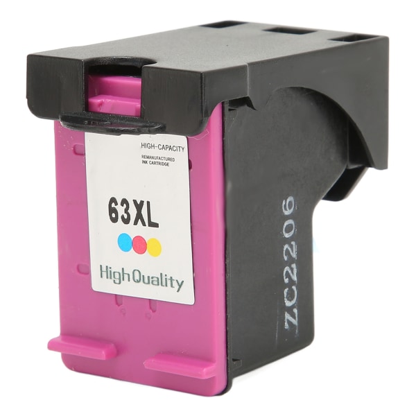 Print HP 4520 4512 4516 Officejet 4650 3830 5255 3831 Deskjet 3634 3639 mustepatruunan vaihto H 63XLC värillinen