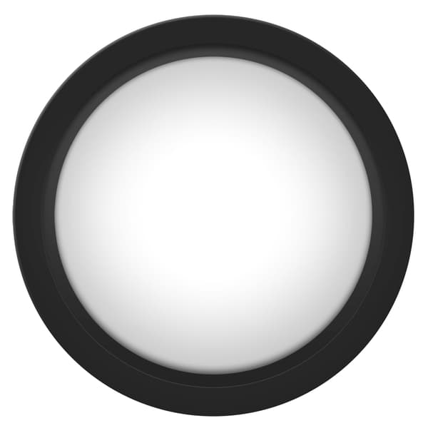 100 mm massiv arkadeknapp med LED-konveksitetskonsollerstatning (hvit)
