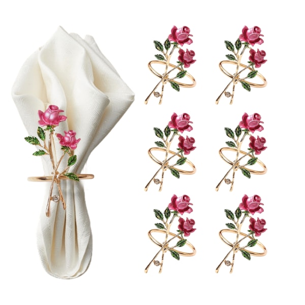 Rose Servietring i Legering