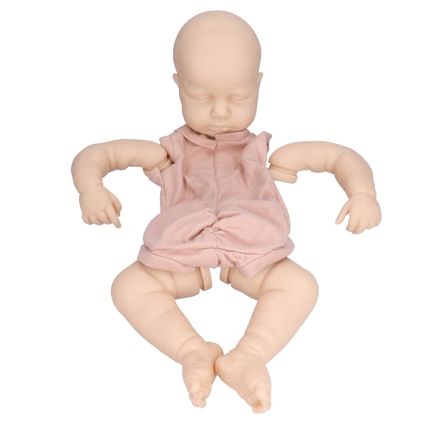 20 tums återfödd docka set realistisk babydocka helkropp naturtrogen DIY oavslutad docka kit