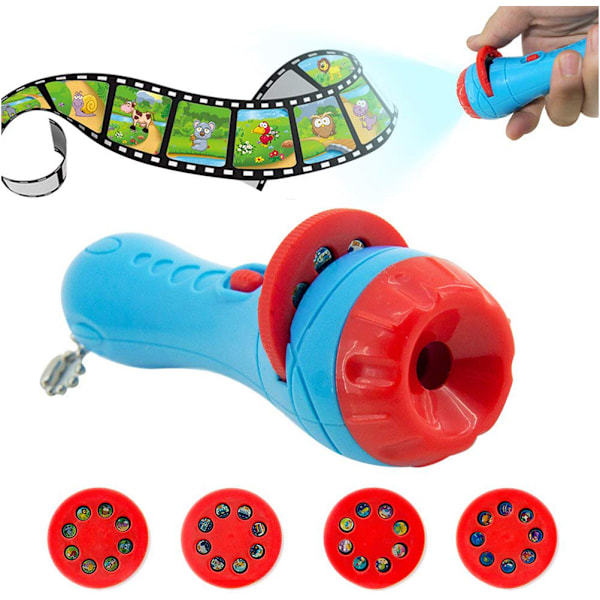 Barnberättelse ficklampa bildprojektor leksak projektor bild baby sovande berättelse tidig utbildning leksak barn semester födelsedagspresent