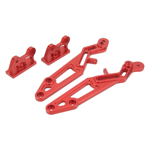 RC Bil Vingemontering Aluminiumlegering Bagvingeholder Erstatning til ARRMA 1/7 1/8 Serie Rød