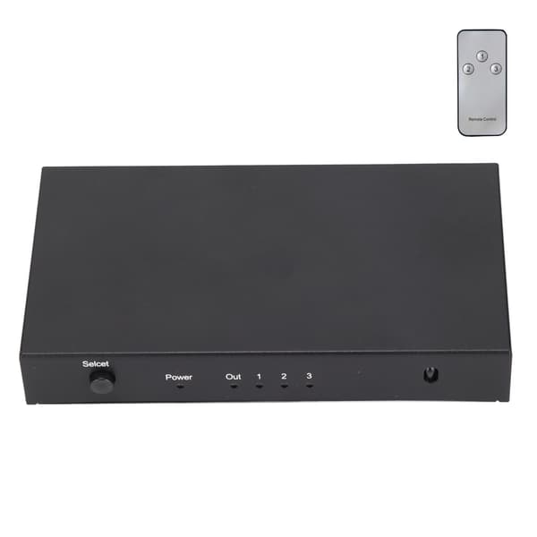 HD Multimedia Interface Switch 3 in 1 Ut 3D 4K HD Video Splitter för PS3 Laptop 100‑240VEU-kontakt