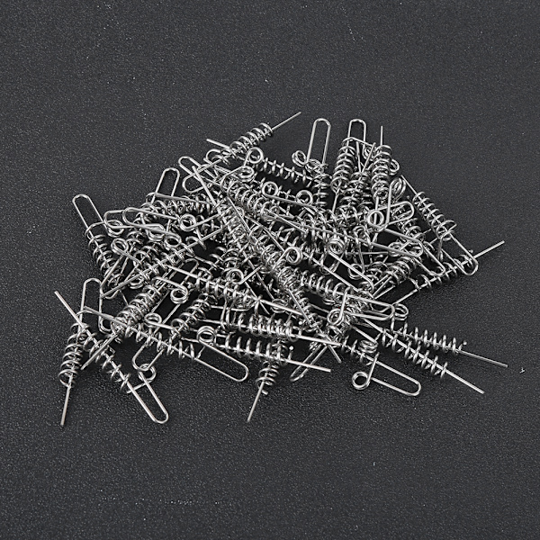 Mjukt fiskebete-anslutningsmaskar Lock Lock Fixed Pin Fiskebeten TillbehörStor storlek (cirka 6 cm/2,4 tum)