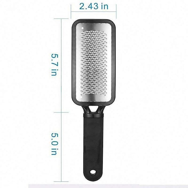 Beste fotpleie Pedikyr Metall Overflateverktøy - Kirurgisk kvalitet rustfritt stål fil for å fjerne hard hud på både våte og tørre føtter