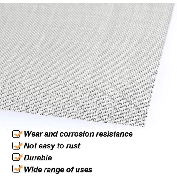 Rostfritt stål mesh Set - 30 Mesh, 3 delar, 300 x 210 mm
