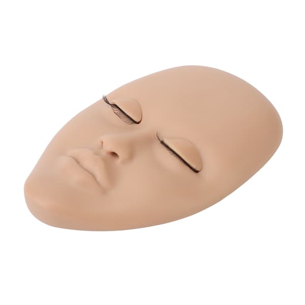 Vipper Mannequin Hode Øyenvippe Forlengelse Praksis Mannequin Sminke Mannequin Hode for Nybegynner Lysebrun
